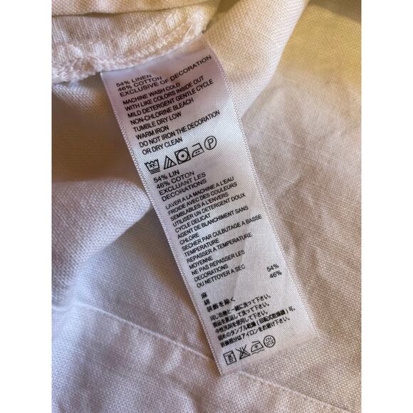 Tommy Bahama Linen Cotton Blend Embroidered Tunic Style Mini Tank Dress Medium - Picture 8 of 12